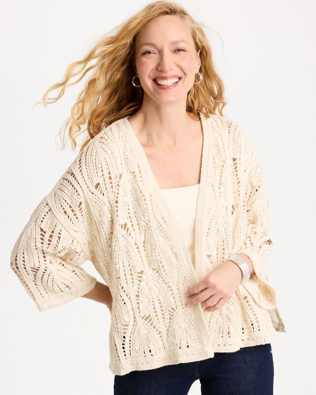 Cotton Crochet Kimono